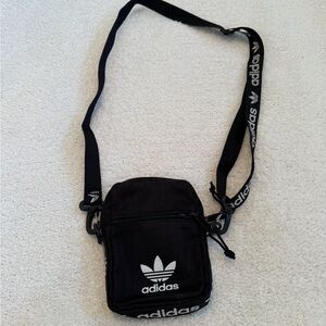 Adidas Originals Trefoil Mini Crossbody Festival Bag Black